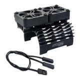 Maxbell 55/56/58mm RC Brushless Motor Fan 16000 RPM Heat Sinks for 1/5 RC Car Black