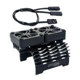 Maxbell 55/56/58mm RC Brushless Motor Fan 16000 RPM Heat Sinks for 1/5 RC Car Black