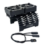 Maxbell 55/56/58mm RC Brushless Motor Fan 16000 RPM Heat Sinks for 1/5 RC Car Black