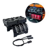 Maxbell 55/56/58mm RC Brushless Motor Fan 16000 RPM Heat Sinks for 1/5 RC Car Black