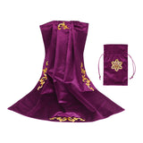 Maxbell Tarot Tablecloth Table Cover 25.5x25.5 inch Square for Witchcraft Supplies purple