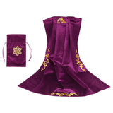 Maxbell Tarot Tablecloth Table Cover 25.5x25.5 inch Square for Witchcraft Supplies purple