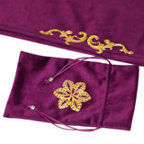Maxbell Tarot Tablecloth Table Cover 25.5x25.5 inch Square for Witchcraft Supplies purple