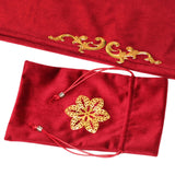 Maxbell Tarot Tablecloth Table Cover 25.5x25.5 inch Square for Witchcraft Supplies red