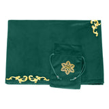 Maxbell Tarot Tablecloth Table Cover 25.5x25.5 inch Square for Witchcraft Supplies green