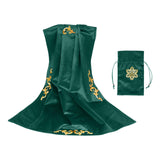 Maxbell Tarot Tablecloth Table Cover 25.5x25.5 inch Square for Witchcraft Supplies green