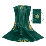Maxbell Tarot Tablecloth Table Cover 25.5x25.5 inch Square for Witchcraft Supplies green