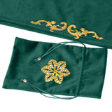 Maxbell Tarot Tablecloth Table Cover 25.5x25.5 inch Square for Witchcraft Supplies green