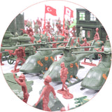 Maxbell Simulation Army Toy Blockhouse Rocket Desk Decor for Boys Children Gifts