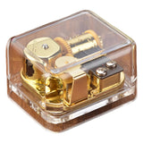 Maxbell Music Box Acrylic Mechanism Clear Wind up for Friends  RomeoandJuliet