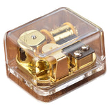 Maxbell Music Box Acrylic Mechanism Clear Wind up for Friends  RomeoandJuliet