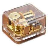 Maxbell Music Box Acrylic Mechanism Clear Wind up for Friends  RomeoandJuliet