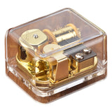 Maxbell Music Box Acrylic Mechanism Clear Wind up for Friends  RomeoandJuliet