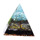 Maxbell Collectible Crystal Pyramid Figurine Gemstone for Balancing Positive Energy