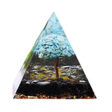 Maxbell Collectible Crystal Pyramid Figurine Gemstone for Balancing Positive Energy