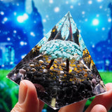 Maxbell Collectible Crystal Pyramid Figurine Gemstone for Balancing Positive Energy