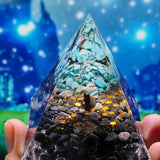 Maxbell Collectible Crystal Pyramid Figurine Gemstone for Balancing Positive Energy