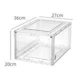 Maxbell Transparent Shoe Sneaker Containers Bins Foldable Drawers Space Saving