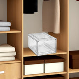 Maxbell Transparent Shoe Sneaker Containers Bins Foldable Drawers Space Saving