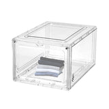 Maxbell Transparent Shoe Sneaker Containers Bins Foldable Drawers Space Saving