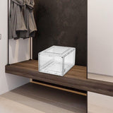 Maxbell Transparent Shoe Sneaker Containers Bins Foldable Drawers Space Saving