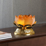 Maxbell Lotus Flower Shaped Alloy Candle Holder Stand for Tabletop Party Decoration