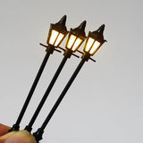 Maxbell 20x Vintage Style Miniature Street Lights Warm White for Scene Accessories