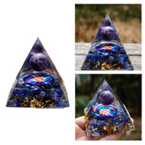 Maxbell Pyramid Crystal Sphere Ball Gravel Energy Tower for Car Home Ornaments 5cm