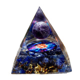 Maxbell Pyramid Crystal Sphere Ball Gravel Energy Tower for Car Home Ornaments 5cm