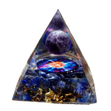 Maxbell Pyramid Crystal Sphere Ball Gravel Energy Tower for Car Home Ornaments 5cm