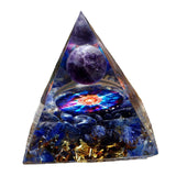 Maxbell Pyramid Crystal Sphere Ball Gravel Energy Tower for Car Home Ornaments 5cm