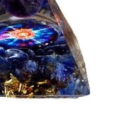 Maxbell Pyramid Crystal Sphere Ball Gravel Energy Tower for Car Home Ornaments 5cm