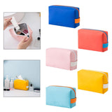 Maxbell Woman Organizer Case PU Leather Portable Storage Pouch Wash Bag Yellow