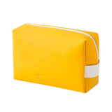 Maxbell Woman Organizer Case PU Leather Portable Storage Pouch Wash Bag Yellow