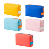 Maxbell Woman Organizer Case PU Leather Portable Storage Pouch Wash Bag Yellow