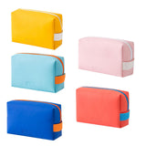 Maxbell Woman Organizer Case PU Leather Portable Storage Pouch Wash Bag Yellow