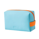 Maxbell Woman Organizer Case PU Leather Portable Storage Pouch Wash Bag Azure