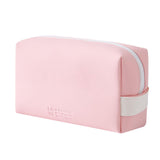 Maxbell Woman Organizer Case PU Leather Portable Storage Pouch Wash Bag Pink