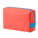 Maxbell Woman Organizer Case PU Leather Portable Storage Pouch Wash Bag Orange