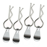 Maxbell Car Shell Clamp Replacements Shell Clip Pin for 1/5 1/6 1/7 1/8 RC Car Silver