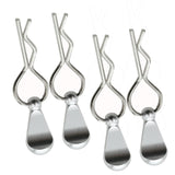 Maxbell Car Shell Clamp Replacements Shell Clip Pin for 1/5 1/6 1/7 1/8 RC Car Silver