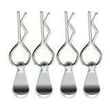 Maxbell Car Shell Clamp Replacements Shell Clip Pin for 1/5 1/6 1/7 1/8 RC Car Silver