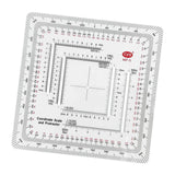 Maxbell Land Navigation Protractor Map Tool Coordinate Grid Reader for Camping