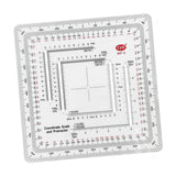 Maxbell Land Navigation Protractor Map Tool Coordinate Grid Reader for Camping