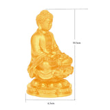 Maxbell Buddha Statues Sculpture Miniature Figurine Car Dashboard Tea Room Decor gold