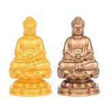 Maxbell Buddha Statues Sculpture Miniature Figurine Car Dashboard Tea Room Decor gold