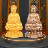 Maxbell Buddha Statues Sculpture Miniature Figurine Car Dashboard Tea Room Decor gold