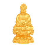 Maxbell Buddha Statues Sculpture Miniature Figurine Car Dashboard Tea Room Decor gold
