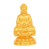 Maxbell Buddha Statues Sculpture Miniature Figurine Car Dashboard Tea Room Decor gold