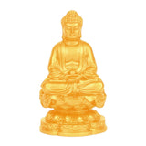 Maxbell Buddha Statues Sculpture Miniature Figurine Car Dashboard Tea Room Decor gold